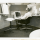 First computer work stations: Englebart at the SRI offices.